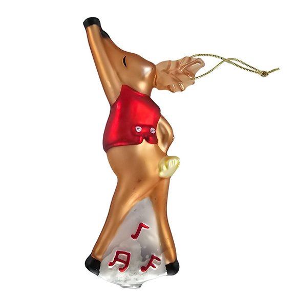 Pottery Barn Reindeer Dancer Ornament Blown Glass Christmas - Picture 7 of 8